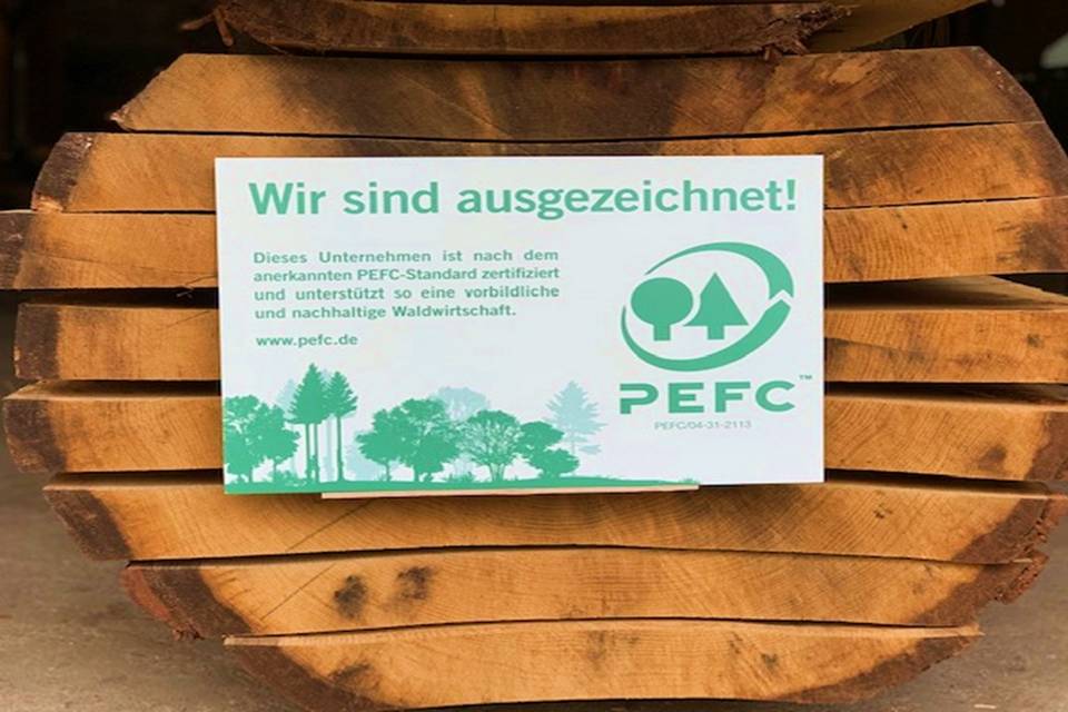 Hofmann Massivholzbearbeitung - Logo PEFC Zertifizierung